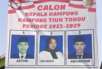 Calon Kepala Kampung Tiuh Tohou, Tulang Bawang | Foto: Ist.