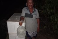 Subehi, petani plasma PT. CPB bersama PT. Rumah Katalis Indonesia akan melakukan tebar benur udang pada Senin (18/9/2023).