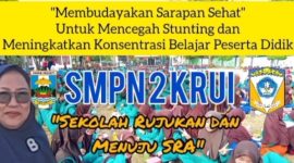 Poster membudayakan sarapan pagi SMP Negeri 2 Krui