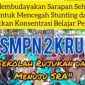 Poster membudayakan sarapan pagi SMP Negeri 2 Krui