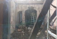 Gudang rumah Hj. Winda di Kecamatan Pesisir Tengah, Kabupaten Pesisir Barat, Lampung, hangus dilalap api