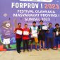 Para Juara FORPROV I Tahun 2023 yang diadakan oleh Pelangi Sumatera Selatan berfoto bersama