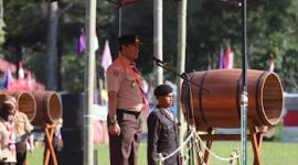 Pj. Bupati Lampung Barat, Nukman, M.M., membuka Perkemahan Hari Pramuka Ke-62 di Lampung Barat. Foto: Humas Pemkab Lampung Barat