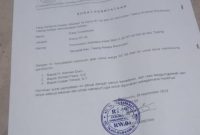 Dugaan surat dukungan Ketua RT 09 RW 04 Kelurahan Talang Keramat, Kecamatan Talang Kelapa, Kabupaten Banyuasin, Sumatera Selatan terhadap terduga 3 orang bakal calon legislatif dari salah satu partai politik di Kabupaten Banyuasin.