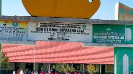 SD Negeri 1 Bumi Dipasena Jaya tempat LSN mengajar. Foto: Nafian Faiz