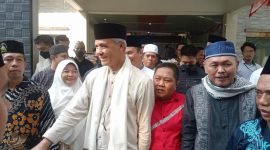 Relawan sambut hangat Ganjar Pranowo di Sumatera Selatan. Foto: Irwanto, Kabar Indonesia