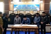 Rapat Paripurna Persetujuan Ranperda APBD Kabupaten Pesisir Barat Tahun 2023. Tangkapan Layar: Joni Irawan, Kabar Indonesia