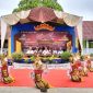 Salah satu tari Lampung yang dibawakan oleh siswa-siswi SMAN 1 Pesisir Selatan dalam kegiatan P-5. Foto: Joni Irawan, Kabar Indonesia