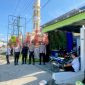 Polres Pesibar kawal pengamanan kampanye terbatas salah satu partai politik di Pesisir Barat pada Kamis (14/12/2023). Foto: Joni Irawan, Kabar Indonesia
