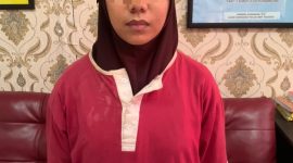 SP istri Asnawi, tersangka kasus narkotika yang melarikan diri dari Rutan Polda Lampung. Foto: Humas Polda Lampung