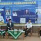 Bupati PALI yang juga Bacagub Sumatera Selatan, Heri Amalindo dalam seminar pembangunan yang diadakan di Kampus B Universitas Muhammadiyah Palembang (UMP) pada Rabu (27/12/2023) mengatakan jika ia punya jurus jitu untuk membangun infrastruktur secara merata di Sumatera Selatan. Foto: Rizky Pratama Saputra, Kabar Indonesia.