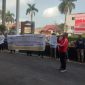 Badan Anti Korupsi Sumsel unjuk rasa minta Pj Walikota Palembang, Ratu Dewa Periksa Oknum Kadis Kominfo Kota Palembang. Foto: Tim