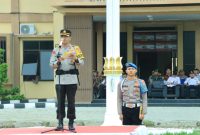 Kapolres Tulang Bawang Barat, Ndaru Istamawan memimpin Gelar Apel Pasukan Operasi Lilin Krakatau Untuk Pengamanan Nataru Tahun 2023. Foto: Andi Rahman, Kabar Indonesia
