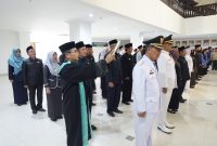 Pengambilan sumpah Jabatan 64 pejabat di Pesibar termasuk 3 orang kepala puskesmas pada Jum'at (22/12/2023). Foto: Joni Irawan, Kabar Indonesia