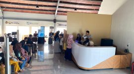Mall Pelayanan Publik Kabupaten Tulang Bawang Barat terlihat sibuk melayani warga Tulang Bawang. Foto: Andi Rahman, Kabar Indonesia