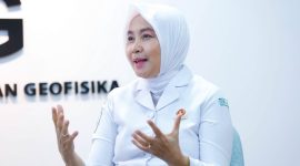 Kepala Badan Meteorologi, Klimatologi, dan Geofisika (BMKG) Dwikora Karnawati. Foto: Humas BMKG