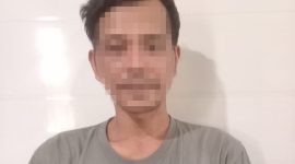 Pelaku pencurian sepeda motor Honda GL 160 D di Tiyuh Pulung Kencana, AG (35) berhasil diamankan petugas Polres Tulang Bawang dikediamannya di Tiyuh Tirta Kencana pada Minggu (31/12/2023). Foto: Andi Rahman, Kabar Indonesia