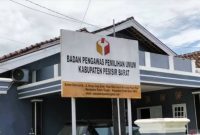 Kantor Badan Pengawas Pemilu (Bawaslu) Kabupaten Pesisir Barat. Foto: Joni Irawan, Kabar Indonesia.