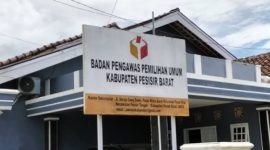 Kantor Badan Pengawas Pemilu (Bawaslu) Kabupaten Pesisir Barat. Foto: Joni Irawan, Kabar Indonesia.