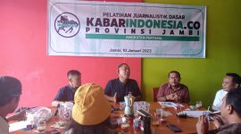 Kantor kabarindonesia.co Provinsi Jambi melakukan Pelatihan Jurnalistik Dasar yang dilakukan pada Rabu (10/1/2024). Foto: Baidillah, Kabar Indonesia