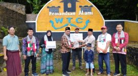 Pokdarwis Way Tebing Ceppa, Desa Taman Baru, Kecamatan Penengahan, Kabupaten Lampung Selatan berkontribusi terhadap rakyat Palestina yang kini sedang diduduki oleh Israel. Foto: Nafian Faiz, Kabar Indonesia