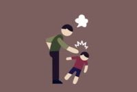 Ilustrasi pemukulan terhadap anak