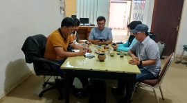 Jaringan Media Siber Indonesia (JMSI) Lampung Utara gelar Rapat Koordinasi (Rakor) Persiapan HUT JMSI dan HPN 2024 pada Selasa (23/1/2024). Foto: Rudi Alfian