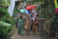 Pj. Sekdakab Lampung Barat, Adi Utama hadiri Musrenbang di Kecamatan Gedung Surian dan Kecamatan Air Hitam pada Selasa (30/1/2024). Foto: Agusani, Kabarindonesia.co