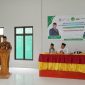 Ketua PD Muhammadiyah Pesibar, Jon Edwar memberikan sambutan dalam Hari Amal Bakti Ke-78 di MAN 1 Krui pada Selasa (02/01/2024). Foto: Joni Irawan, Kabar Indonesia.