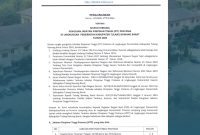 Pengumuman seleksi terbuka untuk tujuh Kepala Organisasi Pemerintah Daerah di lingkungan Pemkab Tulang Bawang Barat. Foto: Dokumen Pemerintah Kabupaten Tulang Bawang.