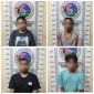 Empat orang yang diduga pengedar dan pemakai narkoba jenis sabu ditangkap pada hari yang sama, ditempat yang berbeda oleh Satres Narkoba Polres Tulang Bawang Barat pada Rabu (7/2/2024). Foto: Dokumentasi Polres Tulang Bawang Barat.
