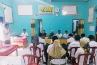 Pemerintah Pekon Baturaja, Kecamatan Pesisir Utara, Kabupaten Pesisir Barat, Lampung lakukan musyarawah pekon untuk tentukan penerima manfaat BLT DD Tahun 2024 pada Kamis (8/2/2024). Foto: Joni Irawan, Kabarindonesia.co