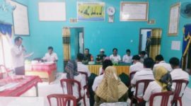 Pemerintah Pekon Baturaja, Kecamatan Pesisir Utara, Kabupaten Pesisir Barat, Lampung lakukan musyarawah pekon untuk tentukan penerima manfaat BLT DD Tahun 2024 pada Kamis (8/2/2024). Foto: Joni Irawan, Kabarindonesia.co