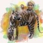 Ilustrasi konflik manusia dan harimau