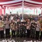 Pj. Bupati Tulang Bawang, Qudrotul Ikhwan menghadiri acara sertijab Dandim 0426 Tulang Bawang pada Sabtu (17/2/2024). Foto: Andi Rahman, Kabarindonesia.co