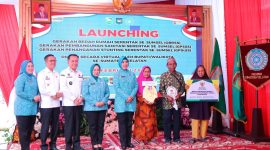 Ketua TP-PKK Pusat, Tri Tito Karnavian membuka Launching Tiga Gerakan Serentak se-Sumsel pada Rabu (21/2/2024). Foto: Rizky Pratama Saputra, Kabarindonesia.co