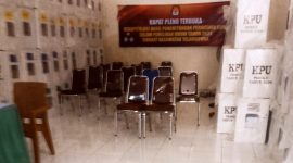 Ruang Rapat PPK Kecamatan Sekernan, Kabupaten Muaro Jambi, Provinsi Jambi belum menampakkan aktivitas pada Senin (19/2/2024). Foto: Sultan, Kabarindonesia.co