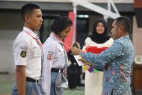 Asisten Bidang Administrasi Umum Pemkab Lampung Barat, Ismet Inoni mewakili Pj. Bupati Lampung Barat, Nukman pimpin upacara Pembukaan Seleksi Paskibra Tingkat Kabupaten dan Provinsi. Foto: Haeruel Abadi, Kabarindonesia.co