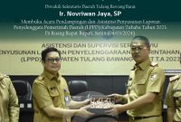 M. Firsada diwakili Sekretaris Daerah (Sekda) Ir. Novriwan Jaya membuka acara Pendampingan dan Asistensi Penyusunan Laporan Penyelenggara Pemerintah Daerah (LPPD) Kabupaten Tubaba Tahun 2023.