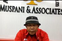 Ketua Dewan Pimpinan Daeran (DPD) Ikatan Advokat Indonesia (Ikadin) Provinsi Bengkulu, Muspani.
