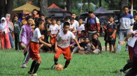Salah satu cabang olahraga yang dilombakan oleh Rumah Yayasan Qur'an, Liwa, Lampung Barat dalam agenda Bupati Cup pada Minggu (10/3/2024). Foto: Haeruel Abadi, Kabarindonesia.co
