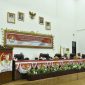 Pj. Bupati Tulang Bawang Barat, M. Firsada membacakan amanat Gubernur Lampung, Arinal Djunaidi dalam Peringatan HUT Ke-60 Provinsi Lampung pada Senin (18/3/2024). Foto: Andi Rahman, Kabarindonesia.co