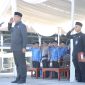 Pj. Sekda Pesisir Barat, Jon Edwar jadi Inspektur Upacara Peringatan HUT Provinsi Lampung Ke-60 pada Selasa (19/3/2024). Foto: Joni Irawan, Kabarindonesia.co