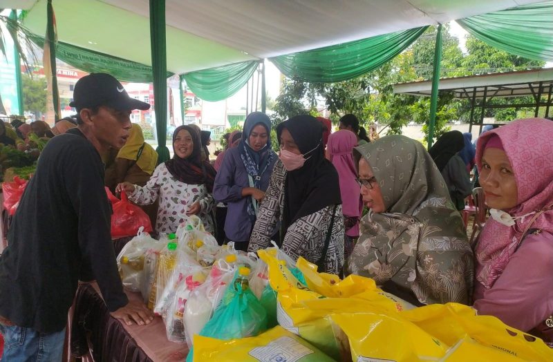 Pemkab Lampung Timur mengadakan GPM di Kecamatan Metro Kibang pada Senin (1/4/2024). Foto: Ali Mukmin, Kabarindonesia.co