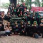 Anggota Tim Bung Baja yang memberikan dukungan pada Mawardi Yahya dan Harnojoyo (Mahar) dalam Pilgub Sumsel 2024 berfoto bersama. Foto: Rizky Pratama Saputra, Kabarindonesia.co
