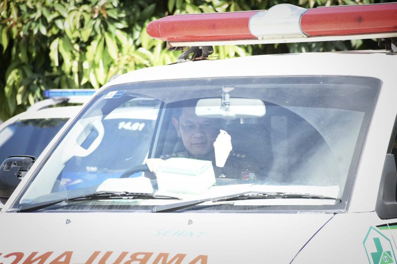 Pj. Bupati Tulang Bawang Barat, M. Firsada memeriksa pelayanan puskesmas dan kesiapan ambulance di Tulang Bawang Barat pada Selasa (16/4/2024). Foto: Andi Rahman, Kabarindonesia.co