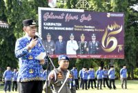 Pj. Bupati Tubaba, M. Firsada dan ASN Tubaba melakukan halal bihalal Idul Fitri 1445 H pada Rabu (17/4/2024). Foto: Andi Rahman, Kabarindonesia.co