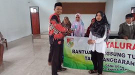 Kepala Tiyuh Candra Kencana (Zainal Abidin) menyampaikan penyaluran BLT Candra Kencana kami berikan kepada 15 Keluarga Penerima Manfaat (KPM) selama Empat bulan.