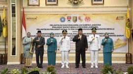Pj. Bupati Tulang Bawang Barat, M. Firsada berfoto bersama  Gubernur Lampung, Arinal Djunaidi pada Rabu (22/5/2024). Foto: Andi Rahman, Kabarindonesia.co