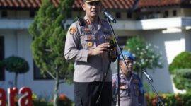 Kapolres Lampung Utara, AKBP Teddy Rachesna menyampaikan akan tindak tegas anggota Polri yang terbukti terlibat narkoba. Foto: Mahpudin, Kabarindonesia.co